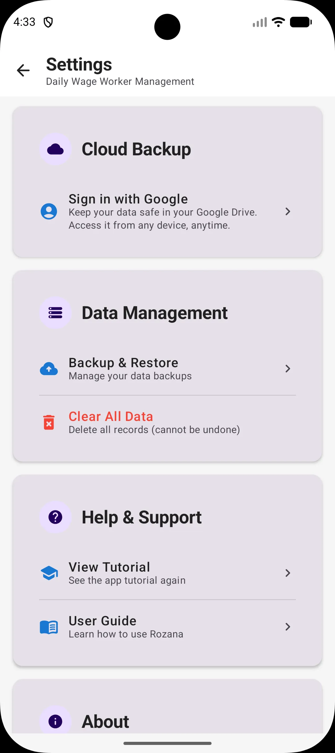 Rozana - Daily Wage Worker & Contractor Management App screenshot 8